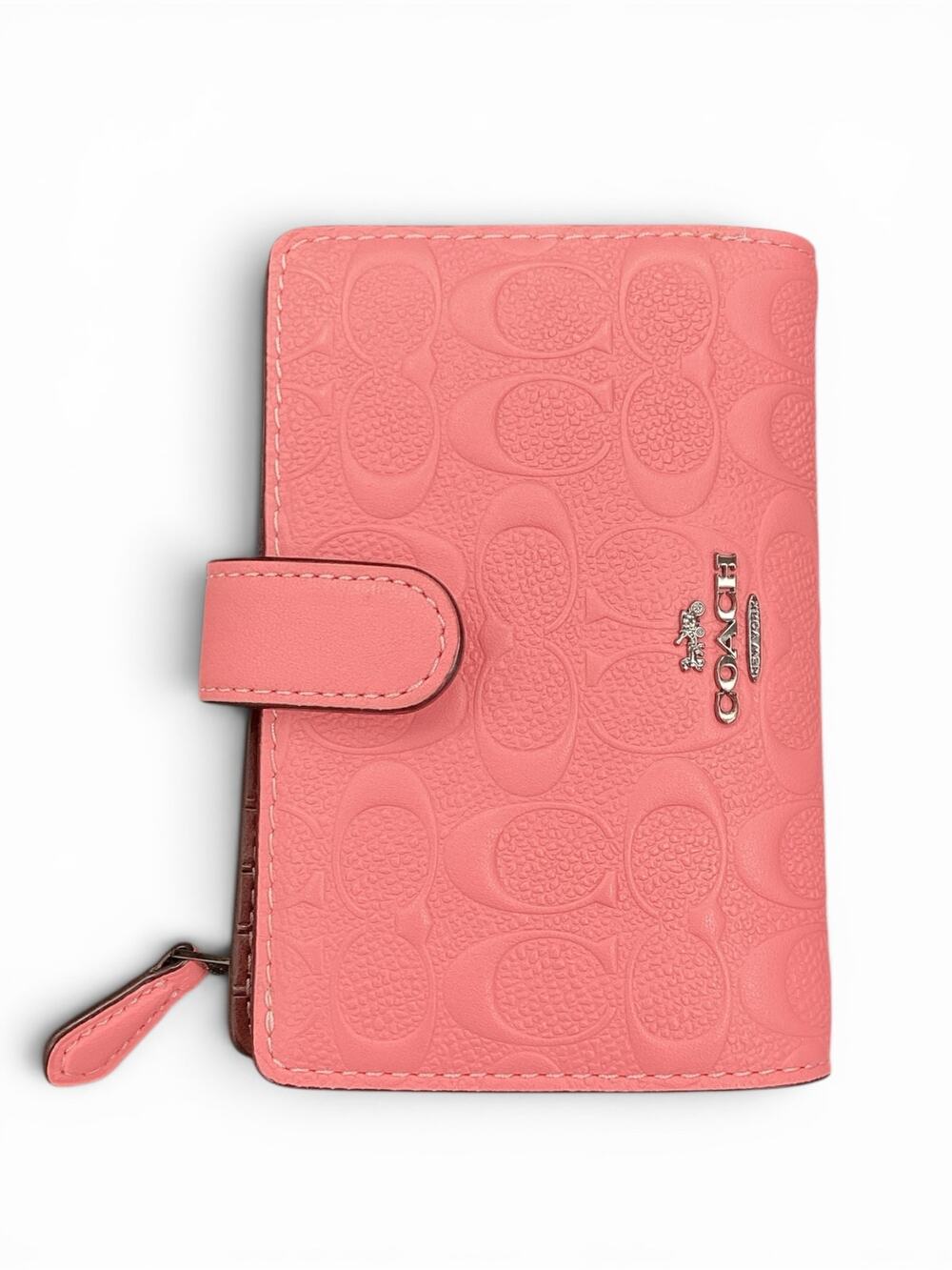 Signature Leather Medium Corner Zip
